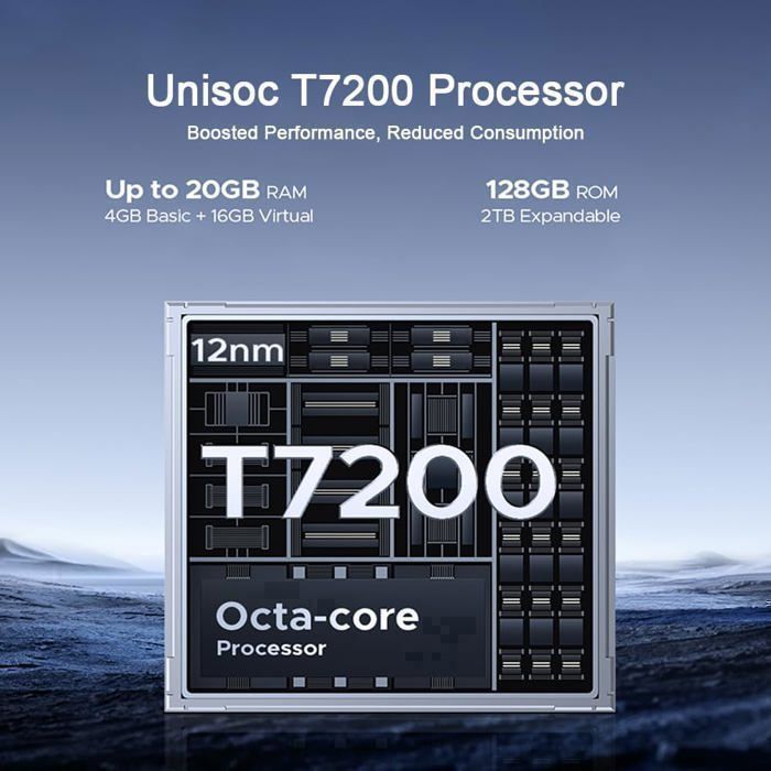 Smartphone Robuste DOOGEE Fire 5 Ultra 32Go+256Go 6.6" 13000mAh Telephone Portable Incassable Android 15 48MP Double SIM/NFC Orange