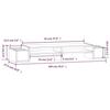 VidaXL Monitor Stand 100x27,5x15 Cm Solid Pine Wood 813969