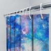 Colorful Shower Curtain Printed with Vibrant Abstract Patterns for Bathroom Decor (Gold/Silver/Pink/Teal)