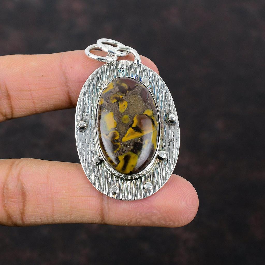 Frukt Jaspis Hänge Mycket Vackert Ädelstenssmycke 925 Sterling Silver Hänge Handgjort Antikt Hänge Gåva Till Vän Unik Design Smycke
