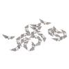 100pcs Zinc Alloy Angel Wing Beads Silver Fairy Wing Charm Beads Wing Charm Beads  DIY Craft
