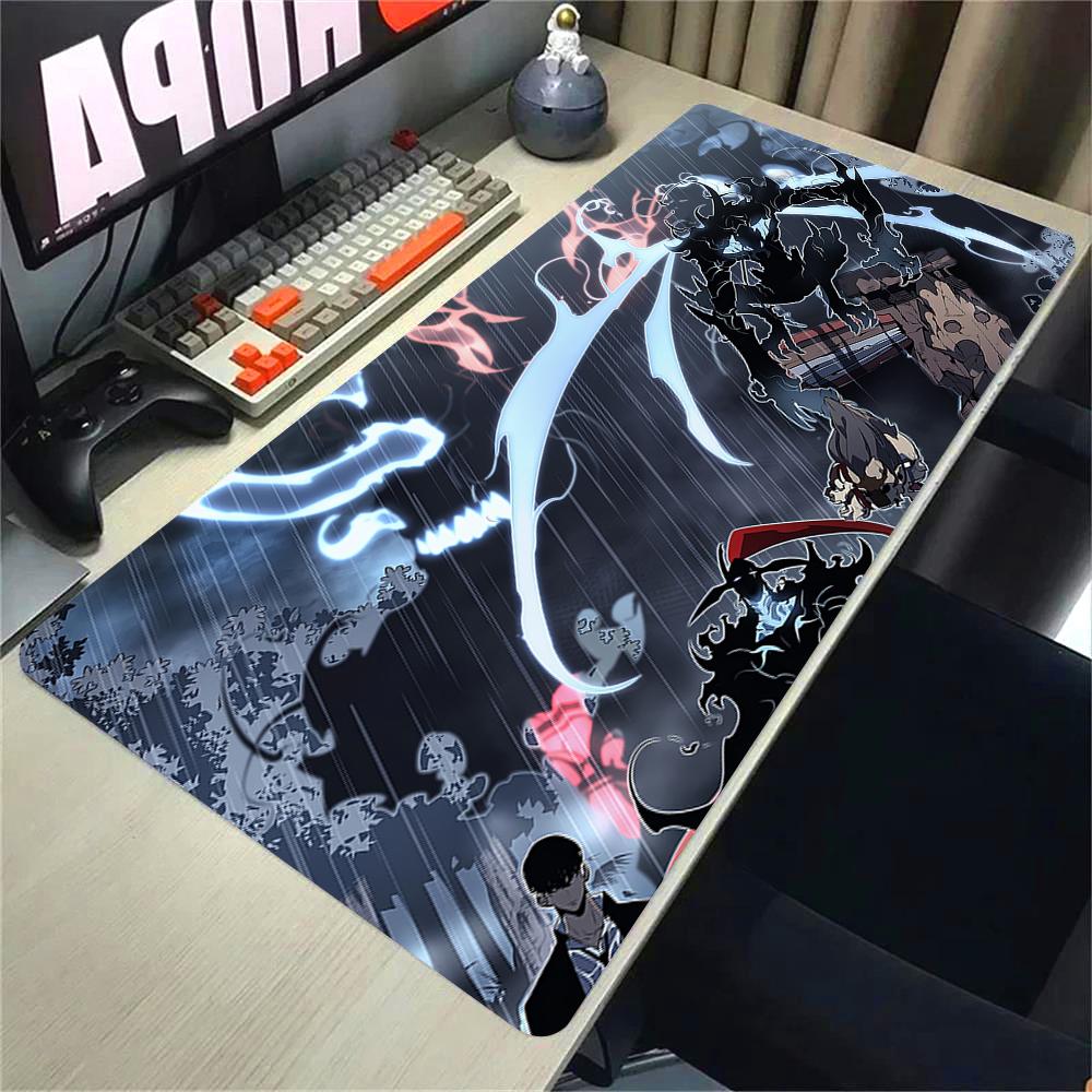 Anime Solo Leveling HD Printing Mousepad xmm Computer Gamer Lock Edge Nonslip Mouse Pad XXL Keyboard PC Protect Table Pad