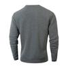 Men's Casual Long-Sleeved Checked Shirt, Slim-Fit Round-Neck Solid-Color Top