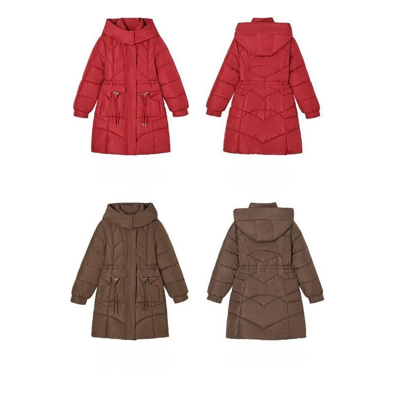 Thick Warm Winter Women Long Cotton Coat Slim Fit Fashion Padded Jacket Outfit