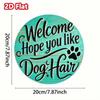 Retro Dog Hair Metal Tin Sign – Cute Animals Wall Art for Home Yard Decor