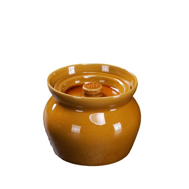 Single-Serve Ceramic Stew Pot with Lid for Soups and Snacks