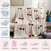 Kirsch Schleife Flanell Decke Warm Weich Halloween Weihnachten Sofa Warm Gemütlich Dekorativ Dekor Geschenk für Alle Jahreszeiten