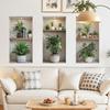 As Shown 3D Plant Wall Stickers Creative Indoor Plant Stickers Creative Wall Art Art Studio Decor Bedroom Wall Stickers