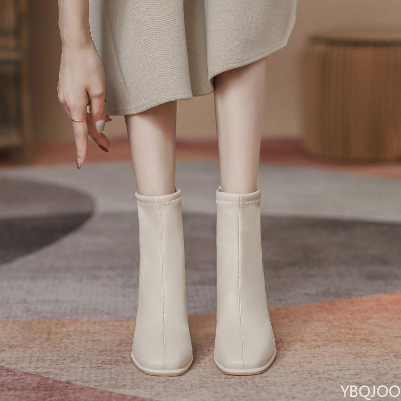 New Spring Winter Women comfortable Boots Elegant minimalist Ladies Shoes Women High Heels Fashionable versatile Boots