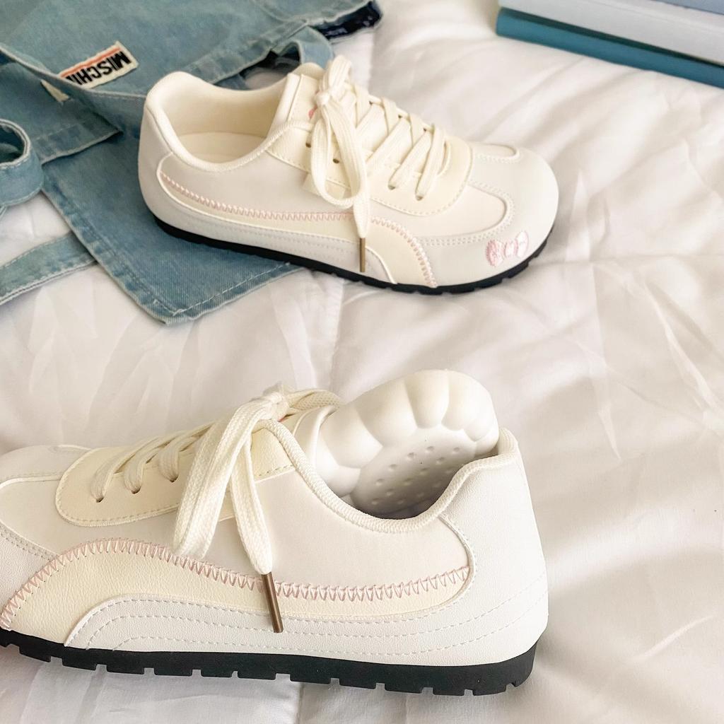 Red Racing Shoes Women's New Niche Original Design Versatile Ugly Cute Retro Casual Board Shoes