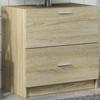 VidaXL Sink Cabinet Sonoma Oak 59x37x59 Cm Engineered Wood, Bathroom Cabinet, Storage Cabinet Room 848110