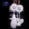 Car Pendant Fox Fur Crystal Set with Diamonds High End Ladies Interior Mirror Pendant Car Decor Accessories Interior Ornaments