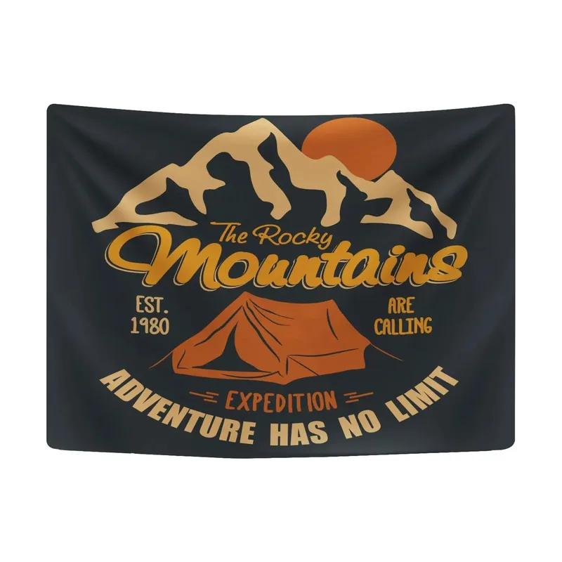 

Кемпинговый мультяшный гобелен для палатки Гобелен для офиса, гостиной, украшения стен дома 230x180cm