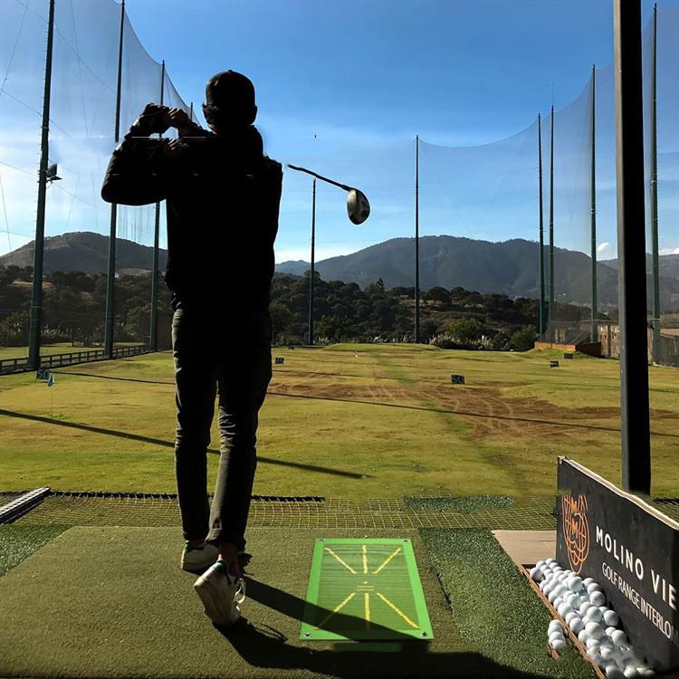 Portable Golf Training Mat For Swing Detection Batting Ball Trace Directional Mat Swing Path Practice Pads