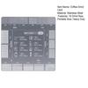 Coffee Grind Reference Card 16 Coffee Grind Size Precision Guide Chart Stainless Steel Outdoor Camping Coffee Ground Measuring Ruler Tools