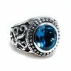 London Blue Topaz Good Vibrations [goodvibrations] Ring, Silver, Men's, (17)