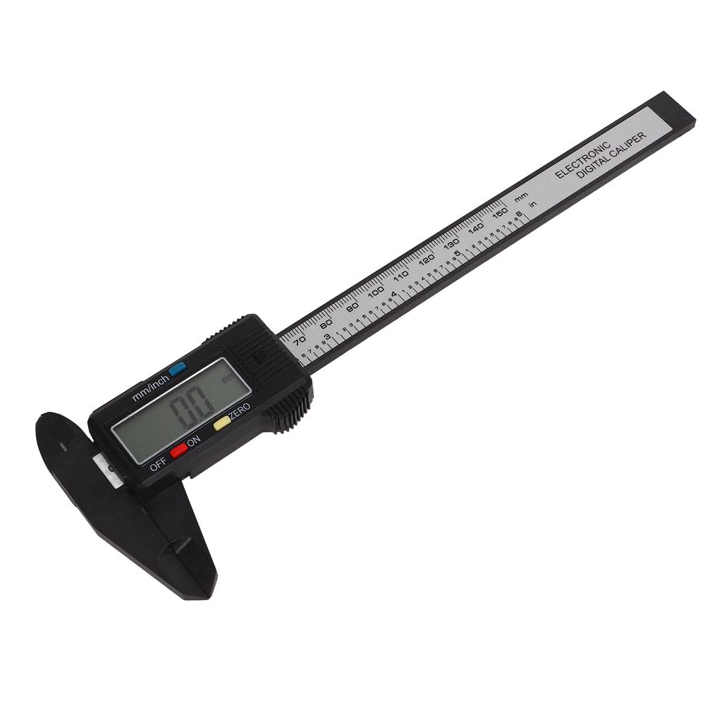Digital Caliper 0.1mm 0.01in Accuracy Auto Off LCD Screen Electronic Vernier Caliper with Millimeter Inch Conversion