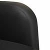 2 Seater Sofa Black 110 cm Faux Leather