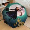 1 ST Mary Poppins Automatische Open/Sluit Paraplu met Winddicht, 8-Rib Sterk Luifel, Duurzame Ribben, Modieus Ontwerp, Buiten Accessoire, Leuke Print, Hol