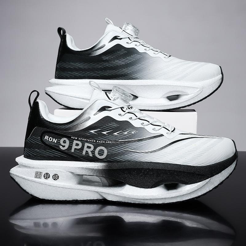 New running shoes autumn breathable mesh carbon board shock absorption running shoes men's and women's sports shoes couple outdoor walking