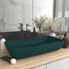 Day and Night - Day and Night Luxury Rectangular Matte Dark Green Ceramic Washbasin 71x38cm