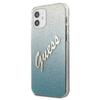 Hülle für iPhone 12 mini Guess Glitter Gradient Blau