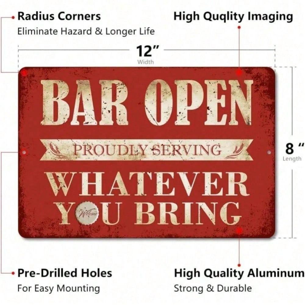 Metal Tin Sign Retro Art Painting 20x30cm Home Wall Decor