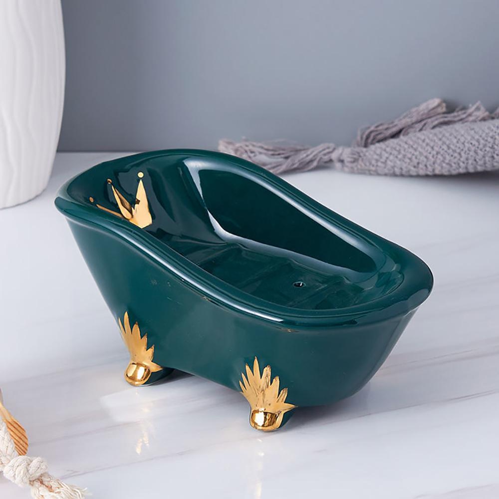 

Керамическая коробка для мыла, высококачественная модная коробка для сливного мыла, бытовая мыльница для ванной комнаты, бытовое мыло для туалета, кронштейн для мыла