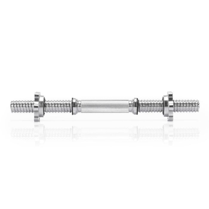 Barre d'haltères courte - SPRINGOS - 40 cm - Acier chromé - 30 mm - Musculation