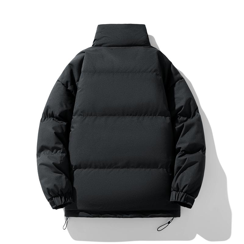 Baumwollmantel Herren Baumwollmantel Stehkragen Warm Lässig Plus Samt Winter Verdickt Jacke