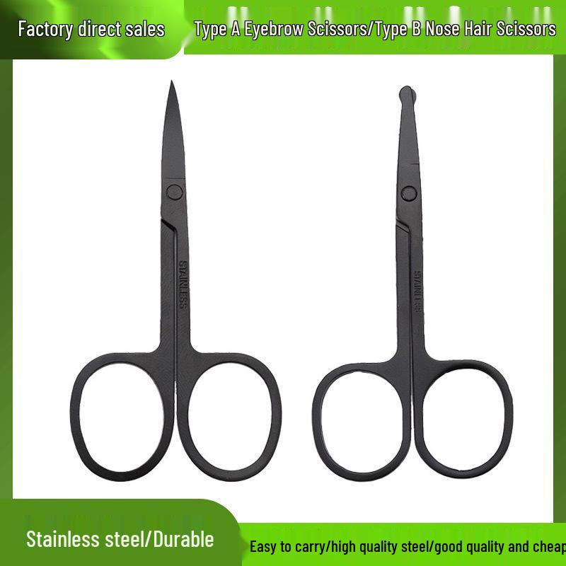 Spot Stainless Steel Eyebrow Scissors - Mirror Finish for Women's Makeup & Men's Beard Grooming