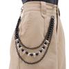 Punk Style Rock Metal Pants Waist Chain Men Women Key Chain Trousers Chain Wallet Keychain Jeans Unisex Hip-hop Jewelry Gifts