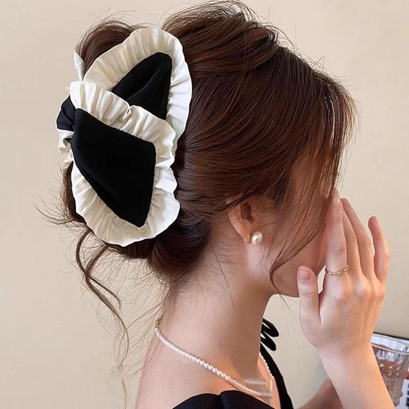 Sweet Elegant Shell Triangle Grab Clip Women's Back of Head Hair Multi-volume Hairpin New Shark Clip Hairpin Headwear