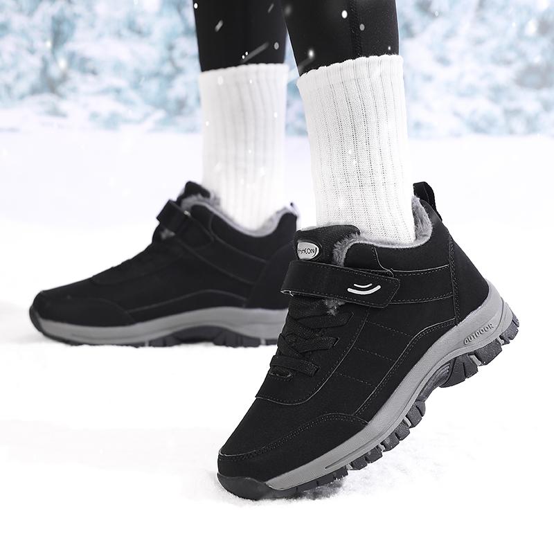 New Winter Women Boots High Quality Warm Snow Sneakers Lace-up Fashion Winter Thick Fleece Boots Thick Sole Warm Short Boots