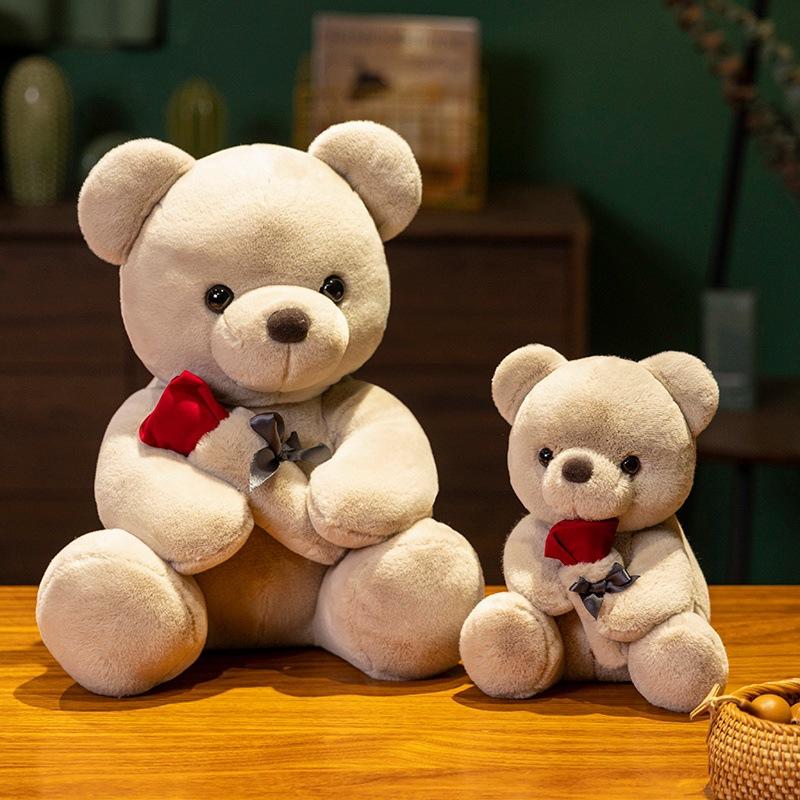 Rose Teddy Bear Doll Plush Toy Bear Hug Bear Doll Girl Company Soothing Doll