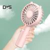 Ventilator mic de mână, cu 3 setări de viteză, flux de aer puternic, zgomot redus, ventilator de buzunar reîncărcabil prin USB, cu baterii
