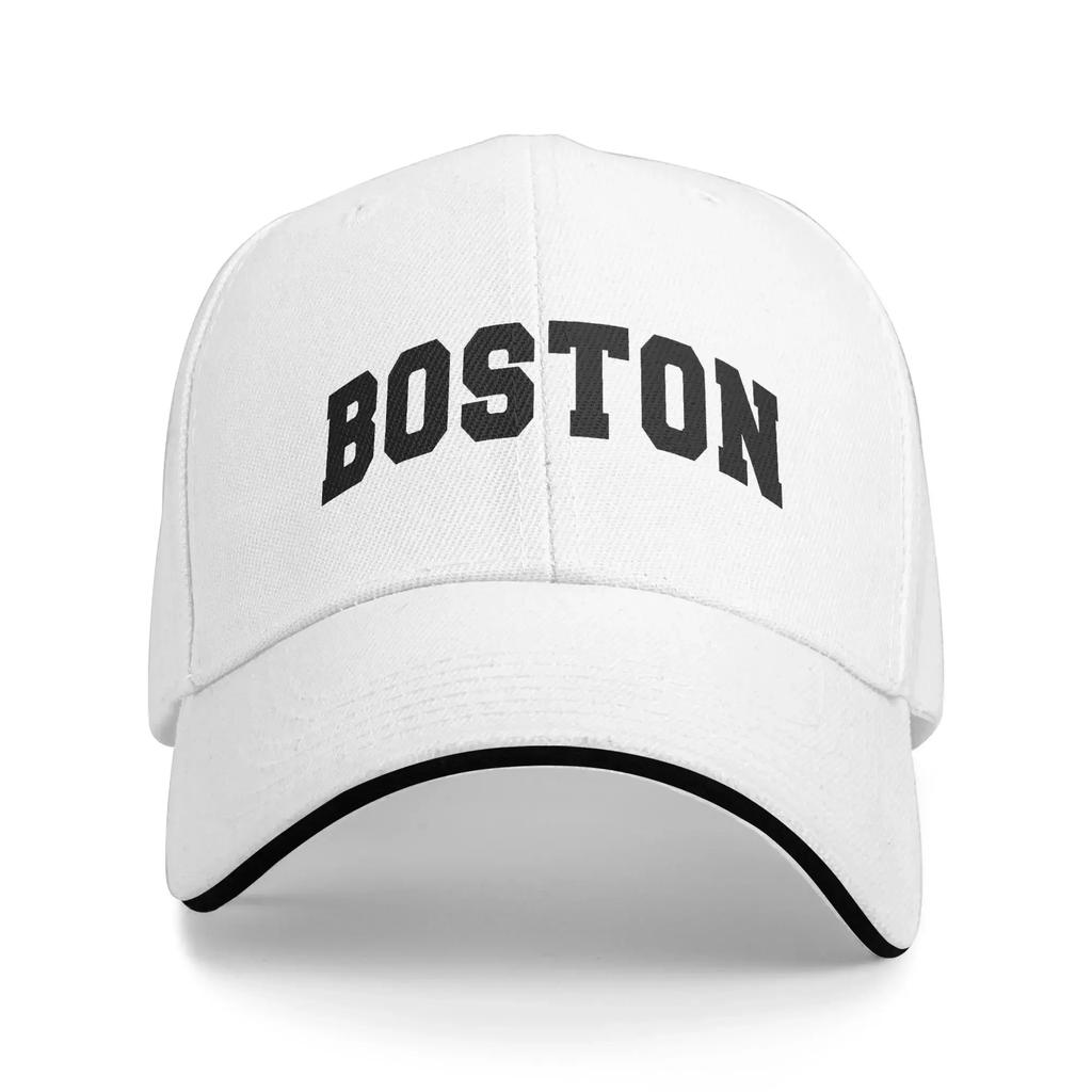 Boston Black Baseball Cap Couple Women Print Trucker Hat Summer Trendy Hunting Camping Dropshipping Snapback Cap