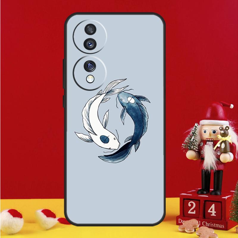 Ying Yang Koi Fisch Hülle Für Honor Magic 5 6 7 8 Pro Honor 200 400 50 70 90 Lite X8b X8c X9a X9b X9c Win RT Abdeckung