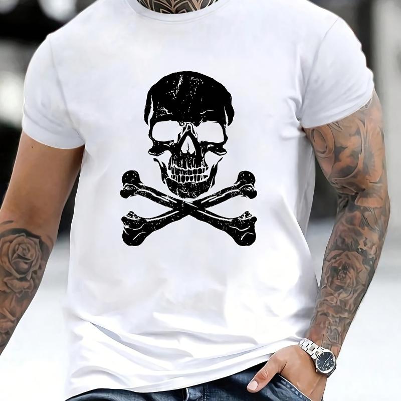 

Soft Fade-Resistant Short Sleeve - Crewneck Unisex Casual Tee XXL белый