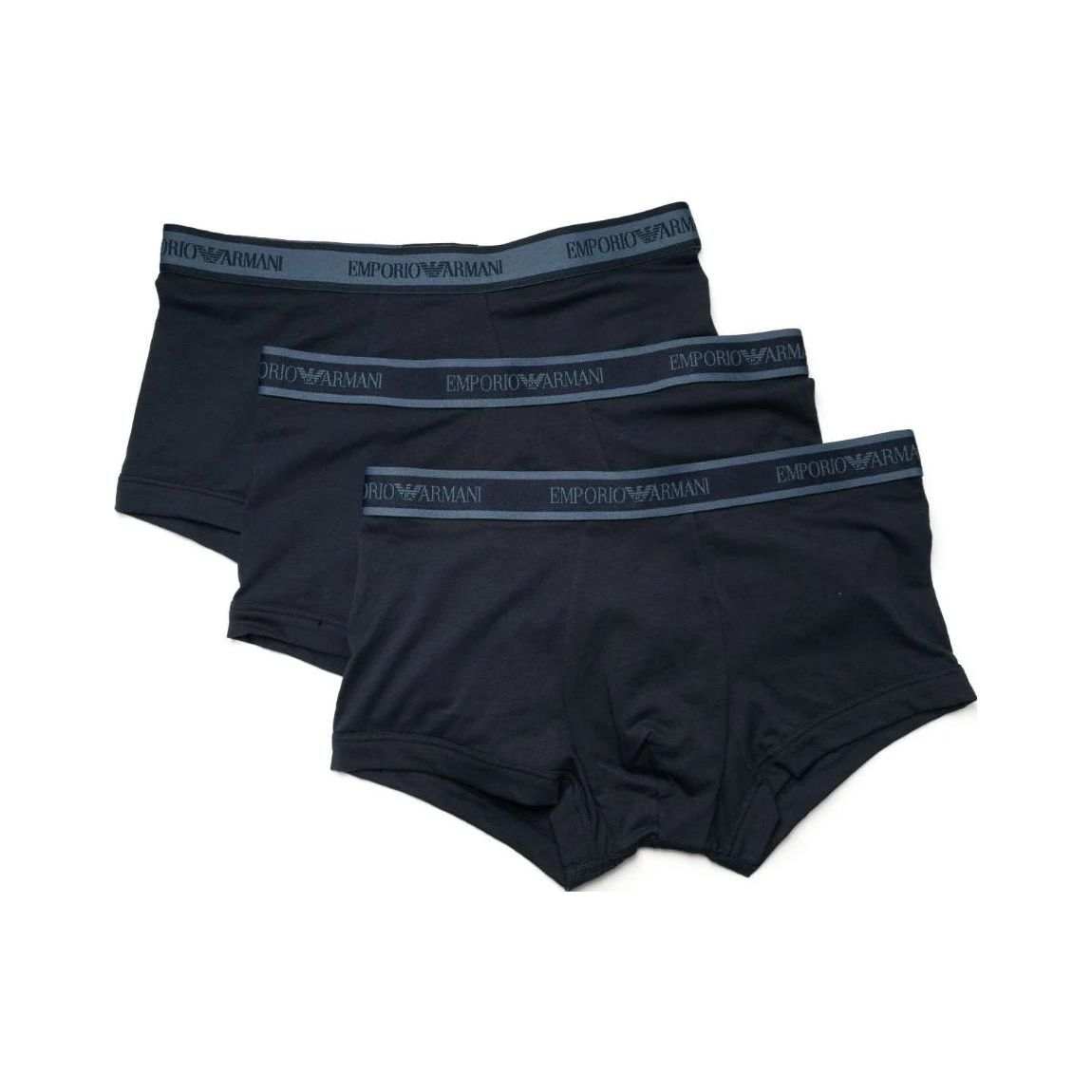 Emporio Armani SS23 Letter Logo Jacquard Waistband Boxer Shorts 3-Pack Men bottoms Dark-Blue 111357-2F717-40035 M