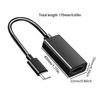 USB C HDTV-compatible Adapter Aluminum Case 4Kx2K Display Video Auditory Transmission Portable Design for Monitors TVs
