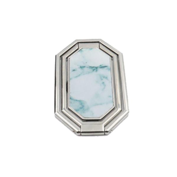 

Raon Factory Marble Design Rotating Cell Phone Holder, Silver + White, 1 Piece