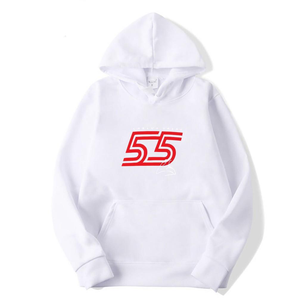 Carlos Sainz 55 Hoodies Vintage Kleidung Einfache Schwarze Hoodies Herren