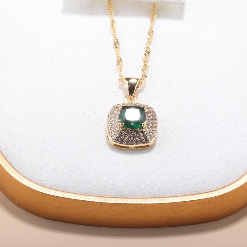 Brazilian Wedding Accessories  Gold Plated Dubai Luxury Quality Zircon Necklace And Hoop Earrings Bridal African Jewelry Sets