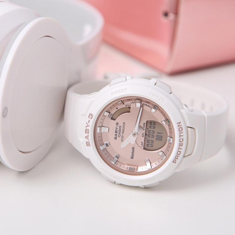 CASIO Women's BABY-G Pink Watch BSA-B100MF-7A BSA-B100MF-7A