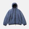 Moif [Aw25] Double-Zip Insulated Parka(Ver.2) / Steel Blue