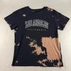Romwe Graphic T-Shirt Mens Large Black Good Bleach Wash Los Angeles California