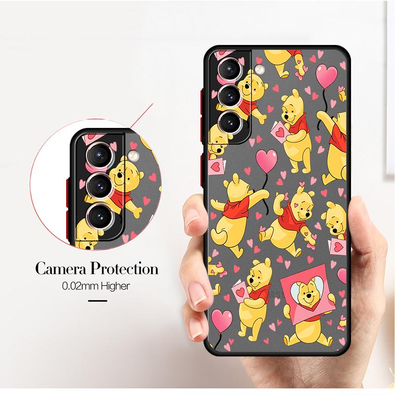 Winnie The Pooh Case for Samsung Galaxy S26 S24 Plus S22 S23 FE S25 Ultra S21 S20 Note 20 10+ Funda Phone Cover