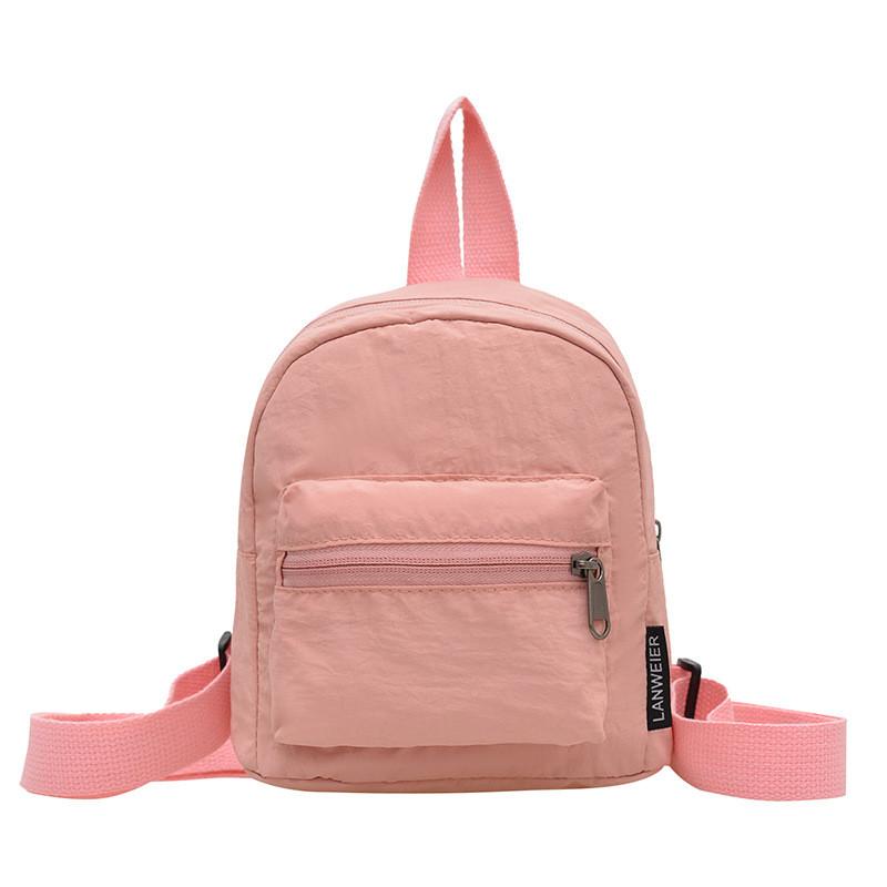Minimalist Women Casual Small Backpack With Fabric For Daily Use