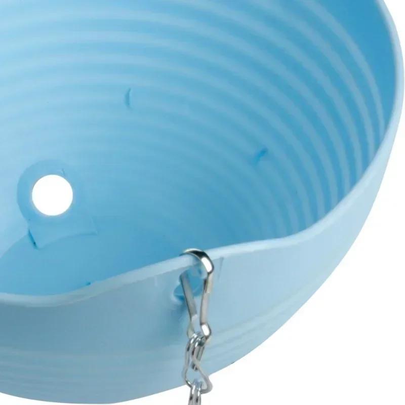 ציוד לגינה עציץ פלסטיק שרף מעובה תלוי סוג תלוי עציץ פרחים עציץ צמחים שרשרת סל עציץ אביזרים